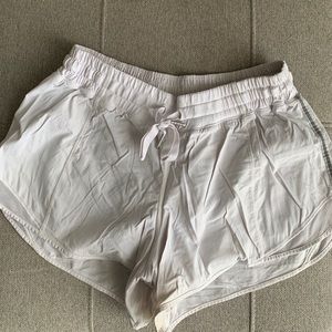 Lululemon White Run Shorts-Size 10